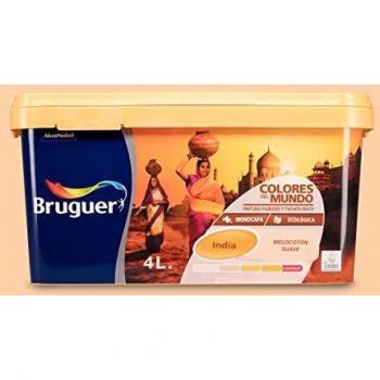 Bruguer Colores del Mundo Pintura para paredes monocapa India Melocotón Suave 4 L