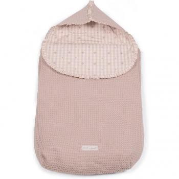 Saco Capazo Yummi 3 en 1 para Cochecito de Bebé Pasito a Pasito Rosa