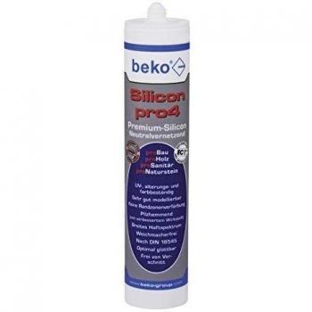 Beko 22413 - Pro4 Universal Sellador De Silicona 310 Ml, Gris Plata, 310Ml