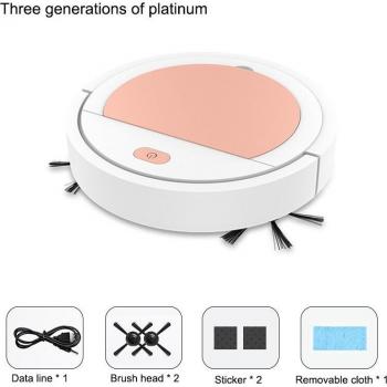 Robot aspirador automático inteligente con carga USB y función de fregado para el hogar