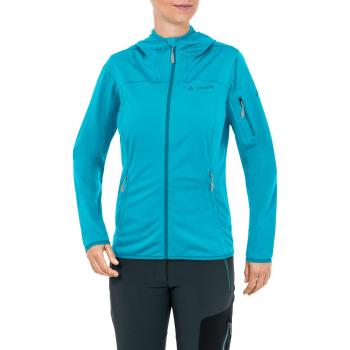 VAUDE Women 's Durance – Chaqueta con Capucha Chaqueta, Primavera/Verano, Mujer, Color Cian, tamaño Extra-Small