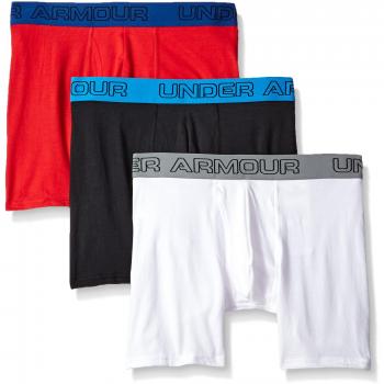 Under Armour Charged Cotton 6in, Bóxer para Hombre, Negro