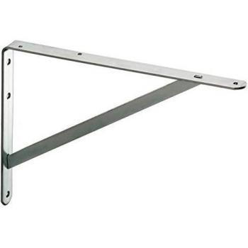 Gedotec Soporte servicio pesado Soporte de estante metal Soporte ángulo galvanizado - Athena | Profundidad 395 mm | Capacidad portador cargas pesadas 200 kg | acero sólido | montaje pared - 1 pieza