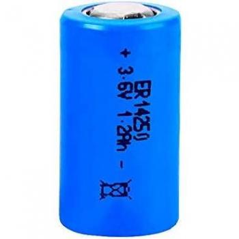 Pila de Litio Saft LPT2 150 1/2 AA 3.6V Modelo 14250H 1200mAh Dimensiones Ø14.5x25.5mm