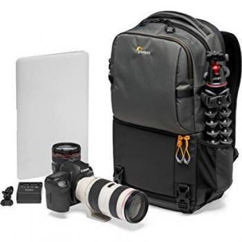 Lowepro LP37332-PWW Fastpack BP 250 AW III Mirrorless DSLR Camera Backpack with QuickDoor Access and 13 Inch Laptop Compartment DSLR accessories-- 300D Ripstop - Grey