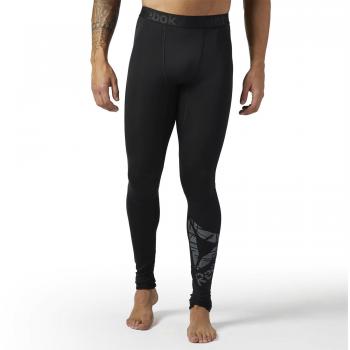 Reebok Wor Compr Mallas, Hombre, Negro, L