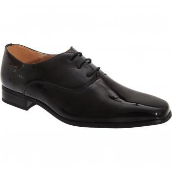 Goor Older Boys Patent Leather Lace-Up Oxford Dress Shoes
