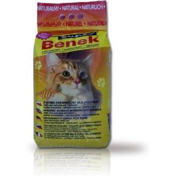 Arena para Gatos Super Benek Natural 25L