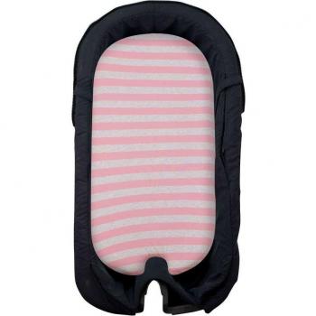 Sábana Bajera Capazo Stokke Jyoko Algodón Hipoalergénico 120x60cm Pink Island