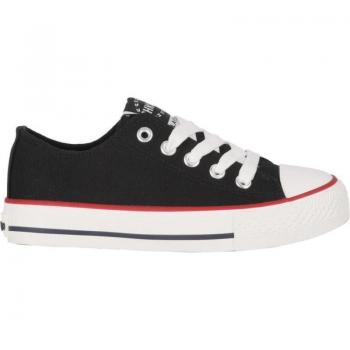 Zapatillas de lona de niña Chika10 City Kids 40 negro con cierre de cordones, cómodas y resistentes