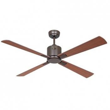 Ventilador de Techo Casafan Eco Neo III 132cm con WiFi, Motor Bronce y Aspas Reversibles Cerezo/Nuez