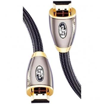 IBRA RED HDMI Cable 100ft - Ultra HD HDMI 2.0 (4K) Ready, 18Gbps High Speed, 28AWG Braided Cord, Gold Plated Connectors, Ethernet & Audio Return Channel, Video