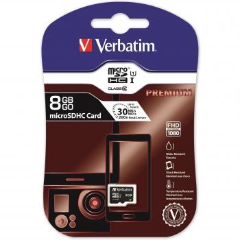 Verbatim 941596 - Memoria micro SDHC de 8 GB, color negro