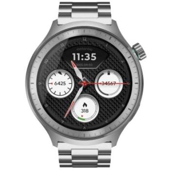 Smartwatch Motorola Moto Watch 47mm OLED Plata GPS Bluetooth Resistente al Agua IP68 SpO2 Pulsómetro