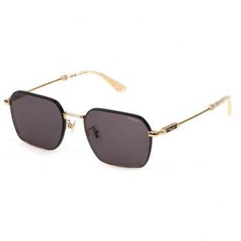 Police Men's Multicolor Sunglasses, 55mm Rose Gold and Black with Smoke Lenses