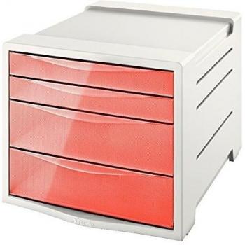 ESSELTE 626283 - Buc de 4 cajones linea Colour´Ice color albaricoque