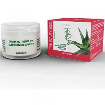 Bioearth - Crema facial nutritiva de aloe vera con ácidos grasos esenciales
