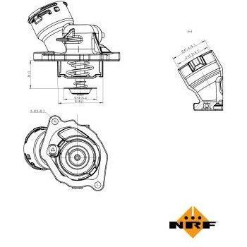 Termostato refrigerante EASY FIT NRF 725023