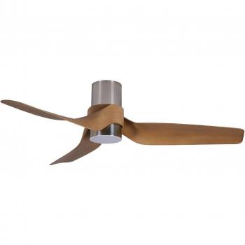 Ventilador de techo con luz Nautica cromo mate silencioso
