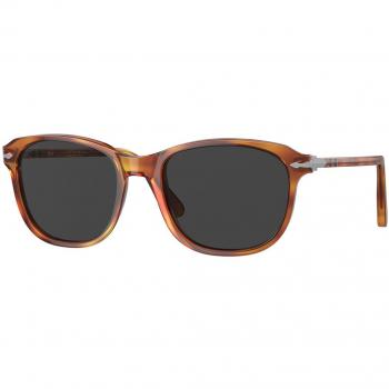Persol PO1935S Polarized Sunglasses, Color 96/48, Unisex, Pillow Brown, Tortoiseshell, Size 53