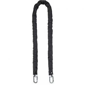 Cadena Antirrobo de Acero Cementado 10mm con Recubrimiento de Nylon Loops, 1.5m, Negra - THIRARD