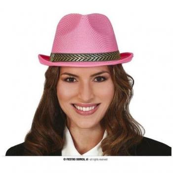 GORRO GANGSTER ROSA ADULTO