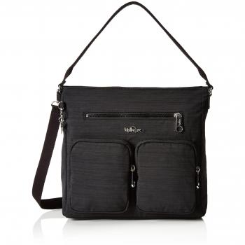 Kipling Tasmo - Bolsa de Medio Lado, Mujer, Negro