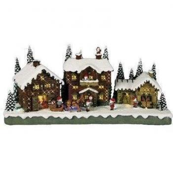 LED-Leuchtdorf Santa Claus Village