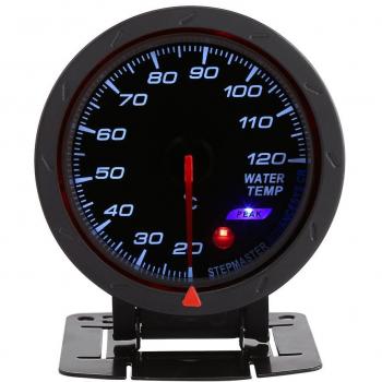 Qiilu Universal Digital Medidor de temperatura del agua con LED azul Medidor de rango 20-120 ℃ para coche carreras
