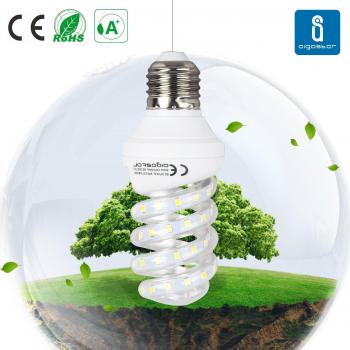 Aigostar -Pack de 5 Bombilla LED Forma de Espiral E27 9W