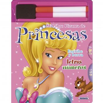 Mi libro pizarra de princesas. Letras y números