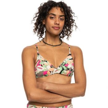Top de bikini Roxy Printed Beach Classics mujer - verde caqui, naranja, rosa - XL
