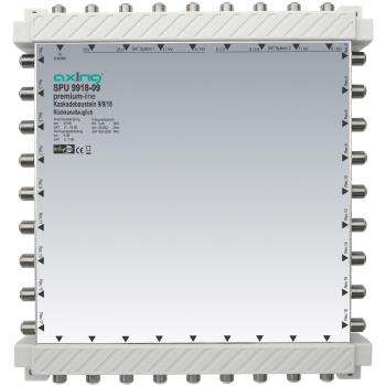 Multiswitch Axing SPU 9918-09 Premium-Line, módulo en cascada 9x18, compatible con HDTV, 4K y 3D