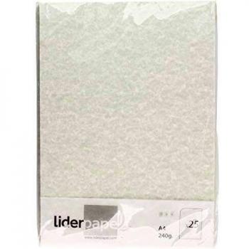 Liderpapel - Papel Color Pergamino Gris A4 240 G/M² Pack De 25 Hojas, PW17