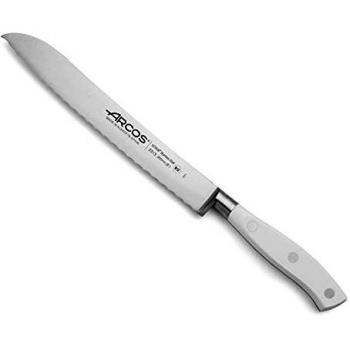 Arcos Riviera Blanc - Cuchillo Panero Profesional de 200mm con Hoja Forjada en Acero Inoxidable Nitrum y Mango Perlado de Polioximetileno, Ref.231324