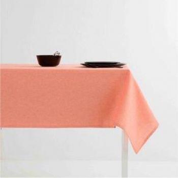 Mantel Antimanchas Basic 100% Algodón Coral 140X300 Cm