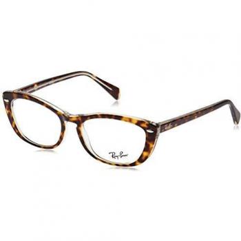 Ray-Ban 0RX5366 Monturas de gafas, Top Havana On Transparente, 52 para Mujer
