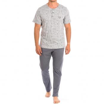KISSES & LOVE Pijama manga corta para hombre de algodón PJ1403