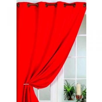 Cortina 80% Ocultante Roja 140x260 cm - Vista en D&CO