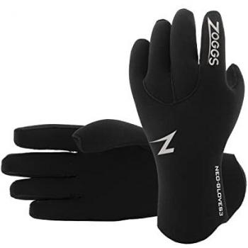 Zoggs Guantes de Neopreno Neo 3 Negro - Guantes de neopreno, color negro, diseño ergonómico, aislamiento térmico, ideal para natación en aguas frías