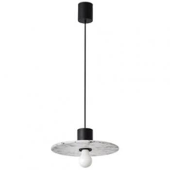 Lámpara Colgante Faro Confetti 300 Blanco/Negro, Diámetro 30cm, Marmóreo Reciclado