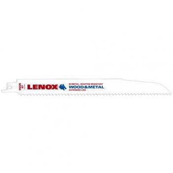 Lenox LumberWolf Bi-Metal Reciprocating Saw Blade for Wood and Nail-Embedded Wood, 9 in., 6 TPI, 25 Pack