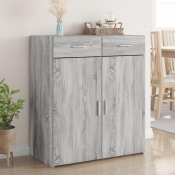 Aparador Sonoma madera multicapa gris 80x42,5x93 cm