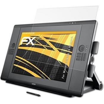 atFoliX Película Protectora Compatible con Wacom CINTIQ 24 HD Touch Lámina Protectora de Pantalla, antirreflejos y amortiguadores FX Protector Película