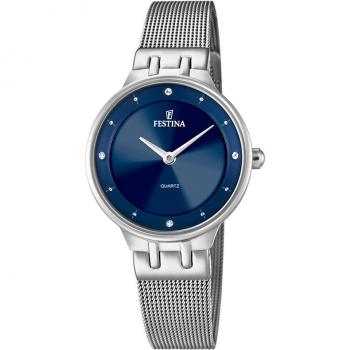 Festina Mademoiselle F20597/3 Reloj de Mujer con Esfera Azul y Acero