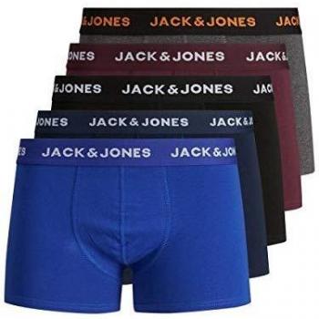 Jack & Jones Jacblack Friday Trunks-Juego de 5 anzuelos Bóxer, Multicolor, XXL