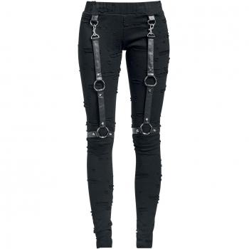 Vixxsin Leggings with Cut Outs and Straps Leggings Negro