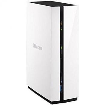 QNAP TAS-168 NAS Mini Tower Ethernet Negro, Color blanco servidor de almacenamiento - Unidad RAID