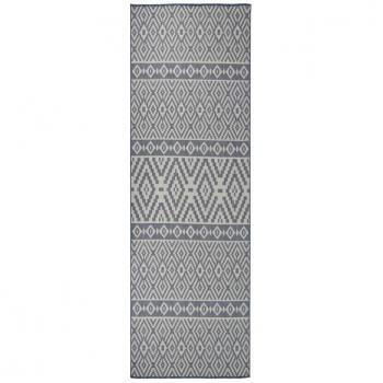 Alfombra de exterior de tejido plano 80x250 cm color gris, marrón, azul y más - Alfombra de área para sala de estar, dormitorio, habitación y salón