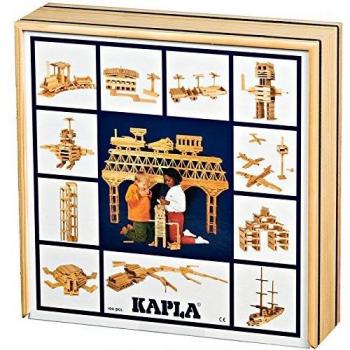 Caja de 100 Tablitas de Madera Nature - KAPLA® beige, Juego de Construcción, 100 Piezas